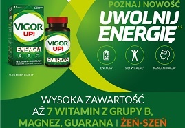 Nowość: Vigor UP! ENERGIA 60 tabl. - rekomenduj i zdobywaj punkty w programie